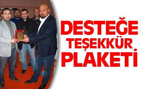 Yozgat Hentbolspor’a Verdiği Destek İçin Plaket Takdim Edildi