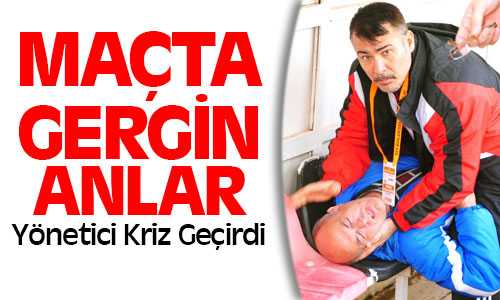 Yozgatspor-Kazan Belediyespor Maçında Yönetici Kriz Geçirdi