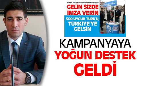 Uygur Türkleri İçin Kampanya’ya Destek Büyük
