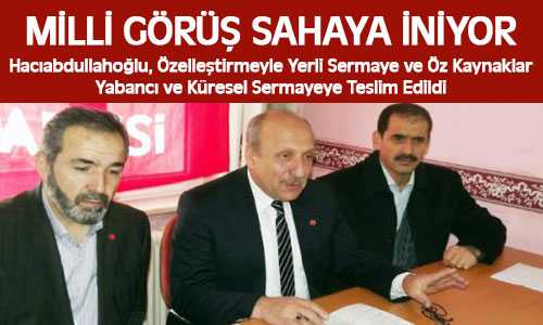Mili Görüş Saya İniyor