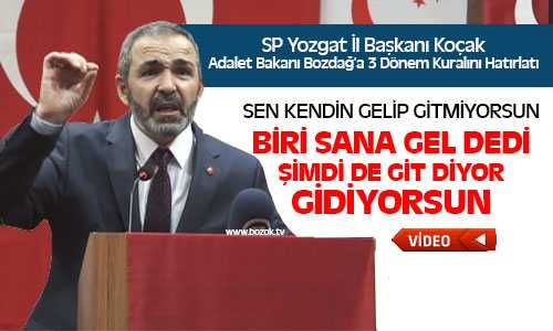 SP’li Koçak Bozdağ’a Seslendi, Biri Sana Gel Dedi Şimdi De Git Diyor