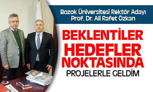 Rektör Adayı Özkan Ziyaret Turlarında