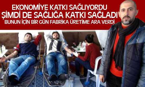 Eren Çorap’tan Kızılay’a Kan Bağışı, Fabrikada Üretime Bir Gün Ara Verildi