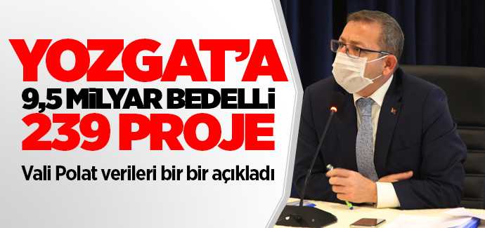 Yozgat'ta 9,5 milyar lira bedelli 239 proje uygulanıyor