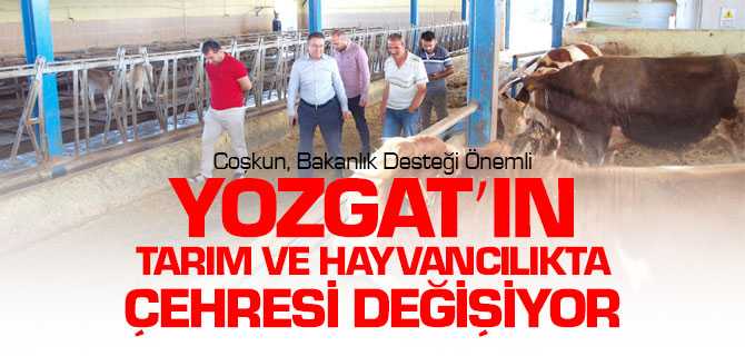 Coşkun; "Yozgat'ın Tarım Ve Hayvancılıkta Çehresi Değişiyor"