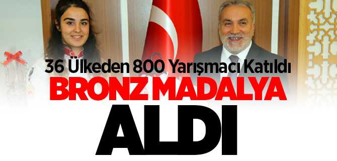 Melike Sezgin Gastronomi Yarışmasında Bronz Madalya Kazandı