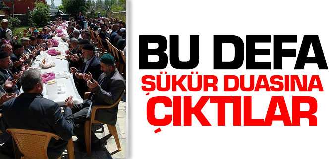 Kadışehri'nde Çiftçiler Şükür Duasına Çıktı