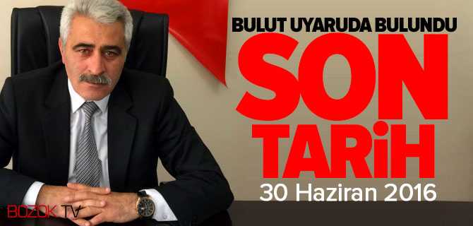 SMMM Odası Başkanı Bulut Meslektaşlarına Uyarıda Bulundu
