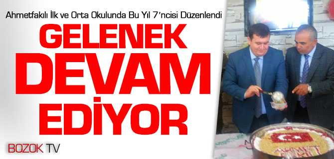Ahmetfakılı da Gelenek Devam Ediyor