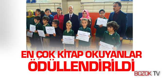 En Çok Kitap Okuyanlar Ödüllendirildi