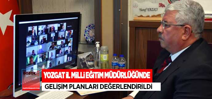 İl Milli Eğitim Müdürlüğü'nde Gelişim Planları Değerlendirme toplantısı yapıldı