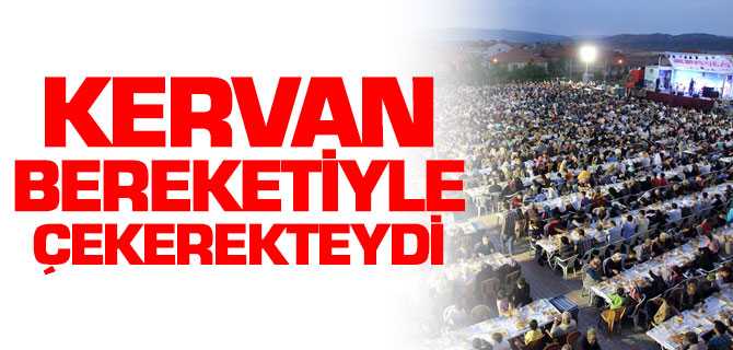 Bereket Kervanı Çekerek Sofrasında 3 Kişiye İftar Verdi