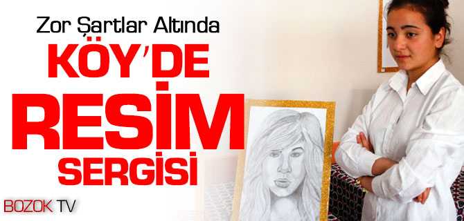 Çadırardıç Ortaokulu Karakalem Sergisi Açtı