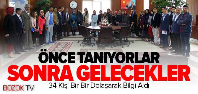 Sorgun'da Aday Öğretmenlere Belediye ve Birimleri Tantıldı
