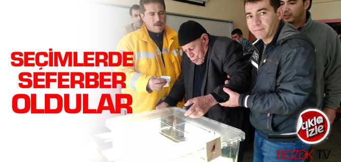Seçimlerde Seferber Oldular