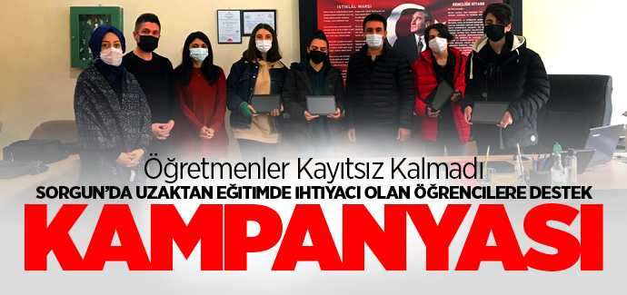 Şehit Yılmaz Oğuzhan Kula Mesleki ve Teknik Anadolu Lisesi'nden uzaktan eğitime destek kampanyası