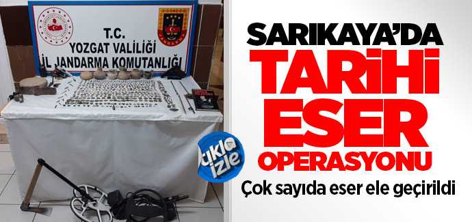 Sarıkaya'da tar eser kaçakçılığı 561 eser ele geçirildi