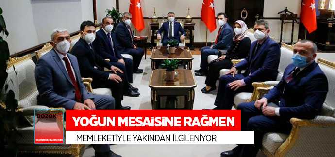 Oktay, yoğun mesaisine rağmen memleketiyle yakından ilgileniyor