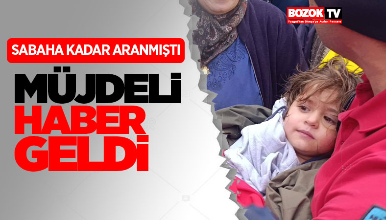 3 Yaşındaki kayıp çocuk bulundu